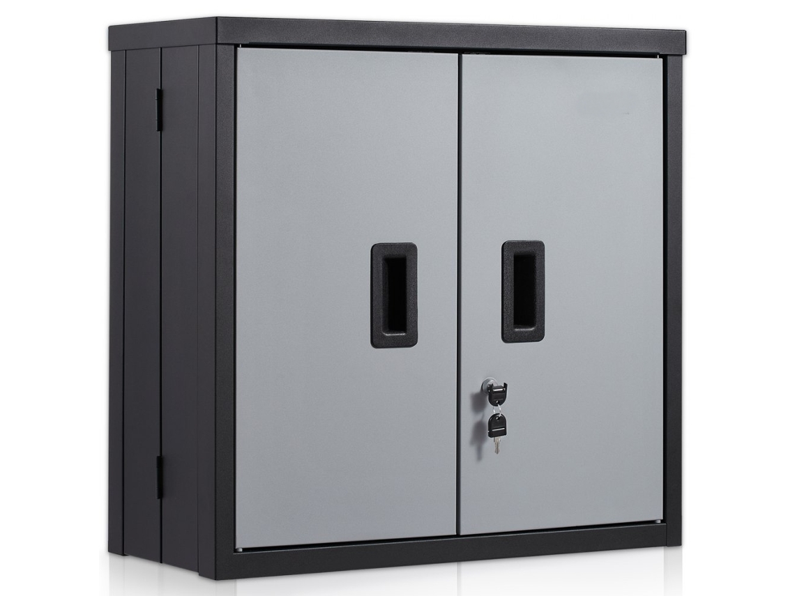 Armario de pared plegable para herramientas y almacenamiento, 66 cm, capacidad 108,8 kg, Tekmaquinas