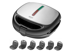 Sandwichera ADLER CR 3057 (Negro - Plateado - 1200 W)