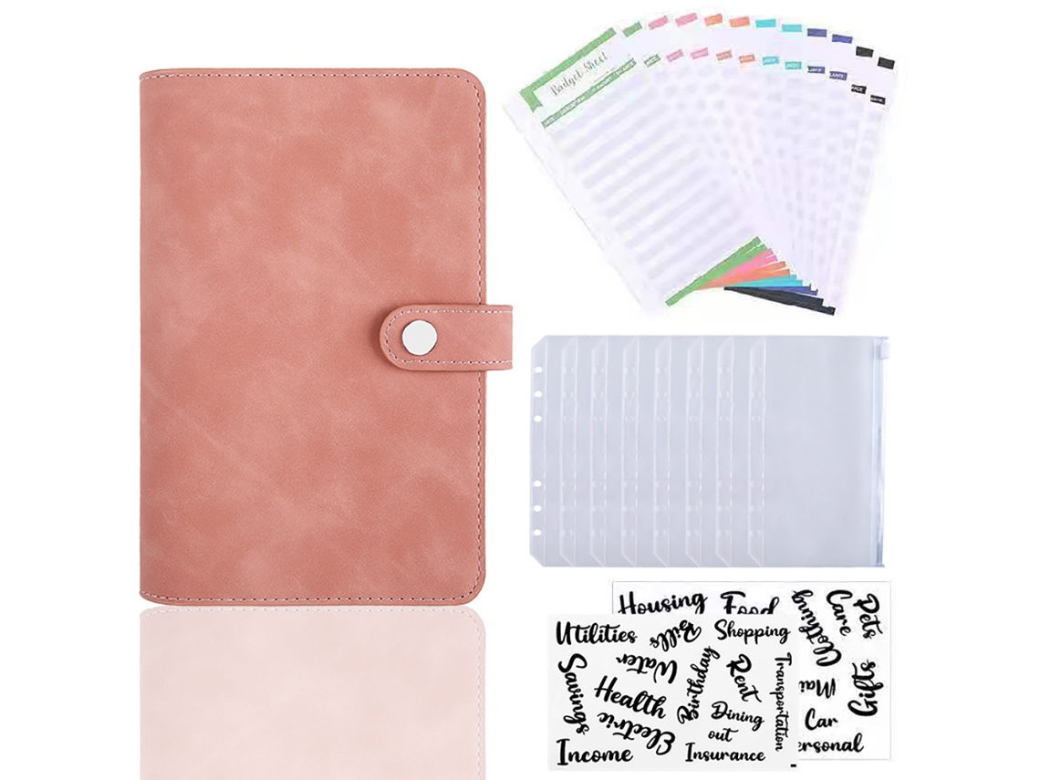 HYMNORA Cuaderno recargable A6 – Tapa de polipiel, 6 anillas