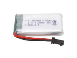 Ymsl Batería Lipo Drone 3.7v 1100mah Con Conector Sm Negro Para H5p X5sw Aeronave Rc Hxl