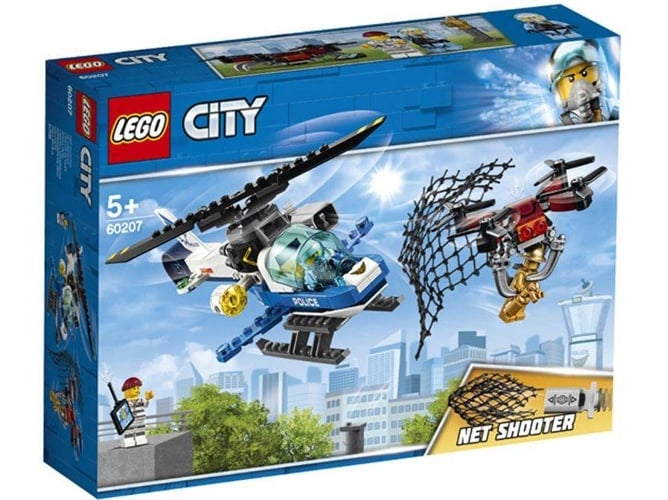 LEGO City: Persecución con drones de la policía del cielo - 60207 (Edad Mínima: 5 - 192 Piezas)