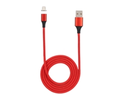 Cable De Datos De Carga Magnética 3a Con Luz Led Para Iphone (rojo)