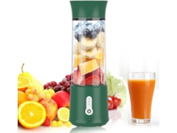 Licuadora Portátil Para Batidos, Vaso Exprimidor Usb De 500Ml Con 6 Cuchillas, 18000Rpm, Mezcla Eficiente Para Acampar, Viajar CHRUI Verde