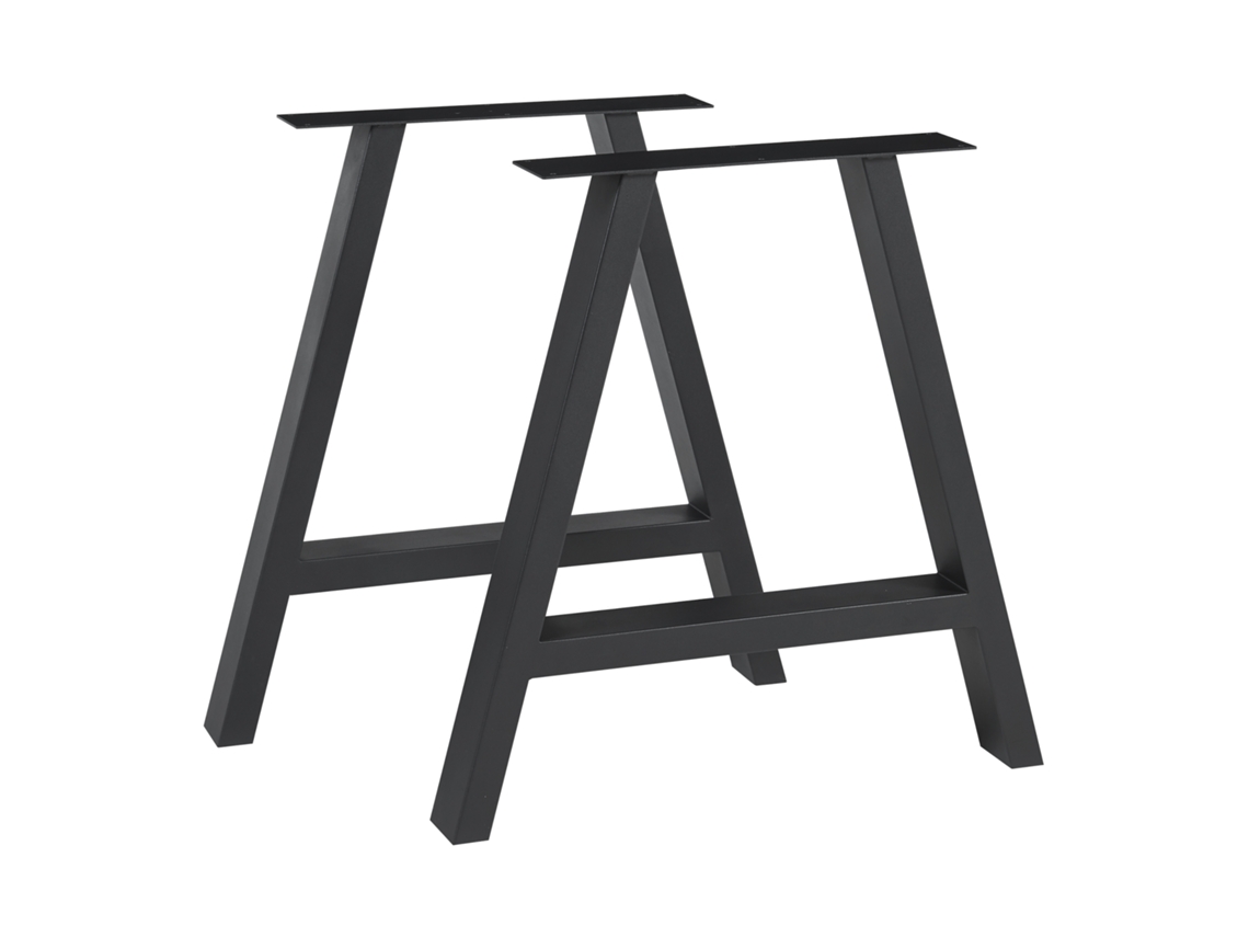 Set de 2 patas de mesa Eschau 40x40 cm - Negro [EN.CASA]