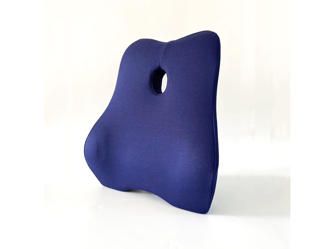 Almohada Eifson Ergonómica De Apoyo Lumbar Para Oficina, Almohadilla Curva 4d De Algodón Viscoelástico (azul)