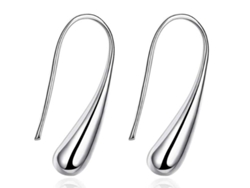 2026-aretes De Prata Esterlina 925 De Pingentes Com Pingente Longo 2,8cm Resistente À Oxidação