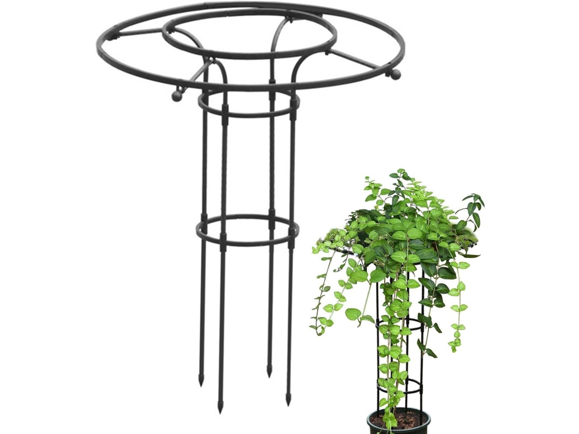 Enrejado – Soporte Vertical Para Plantas De Interior, Estructura De Metal Inoxidable, Botellero Decorativo Torre