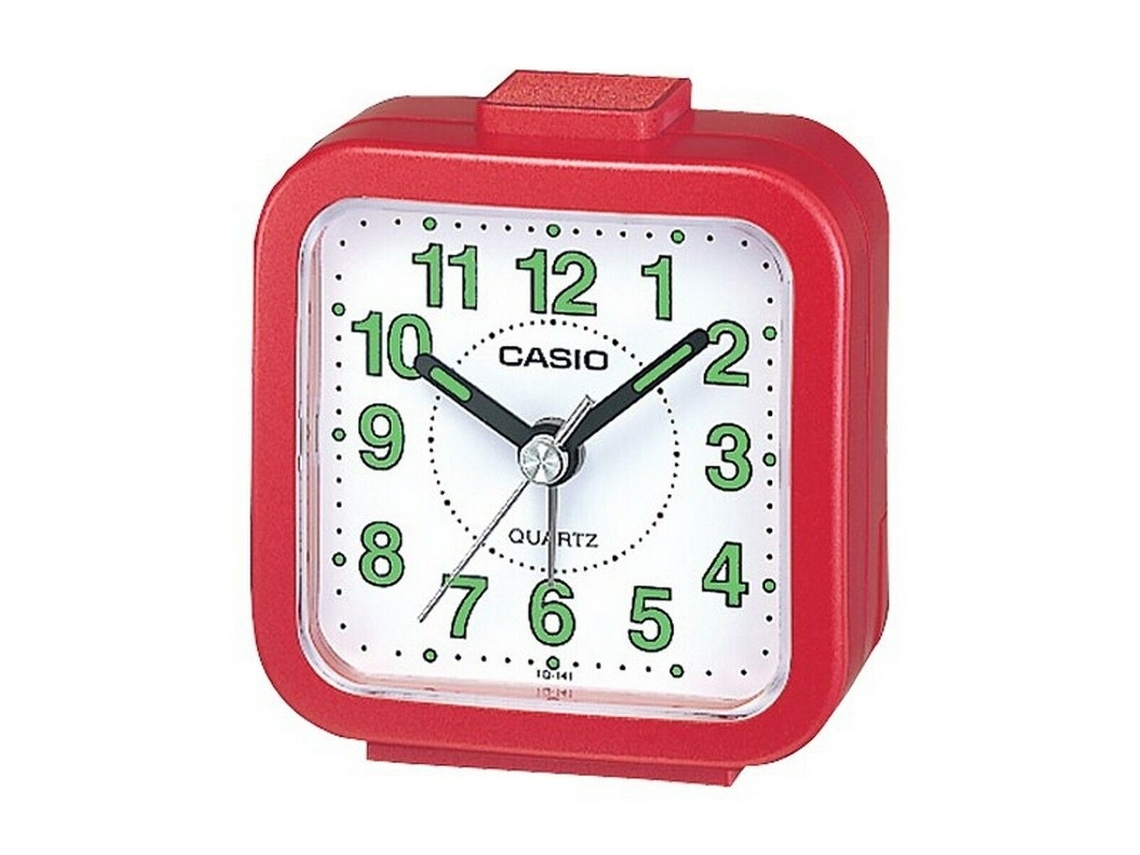 Reloj-Despertador CASIO Tq-141-4E Rojo