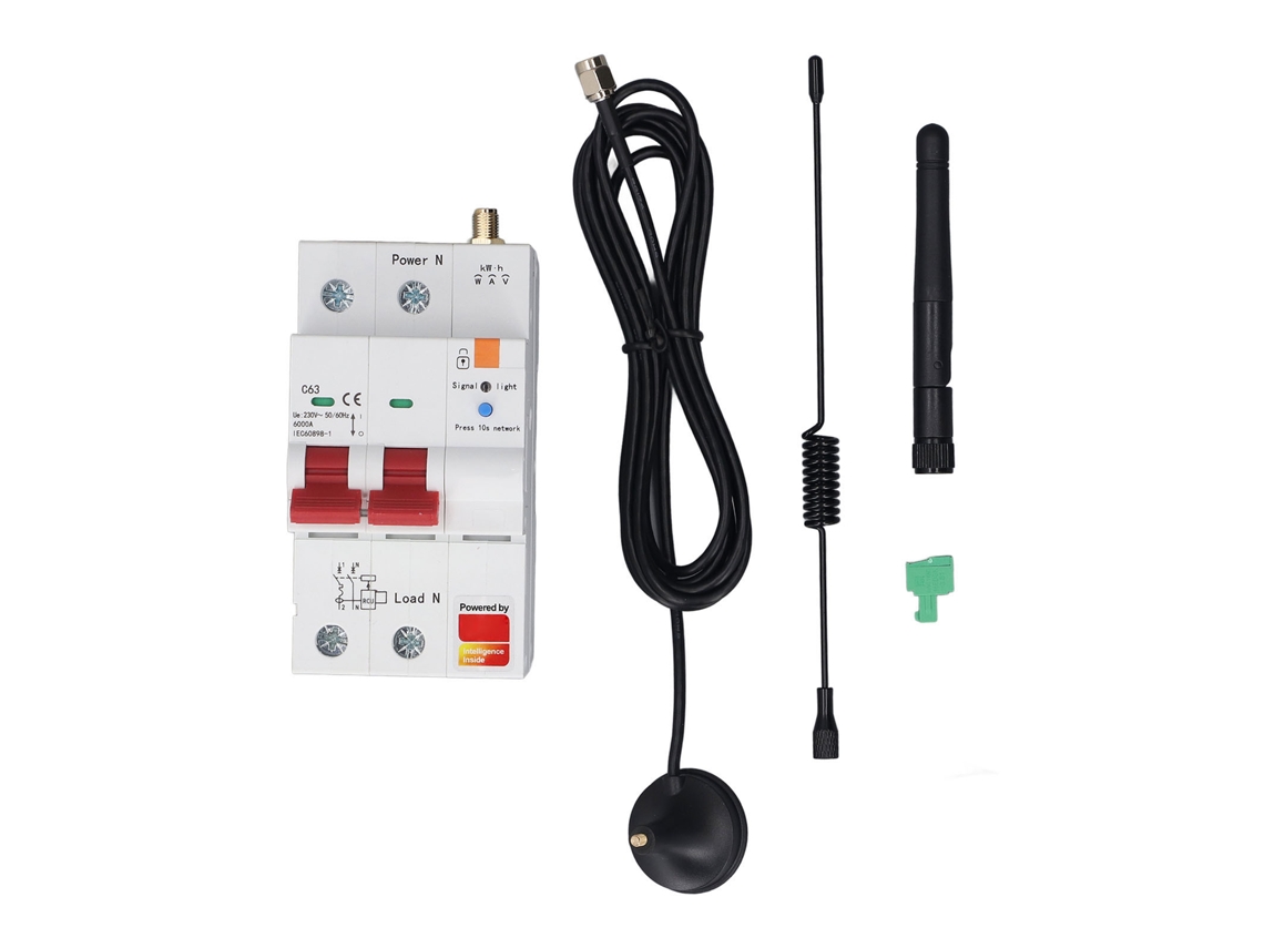 Yncm2026-disyuntor Inteligente De Medida 2p 63a Control Remoto Móvil App Tuya Ac230v