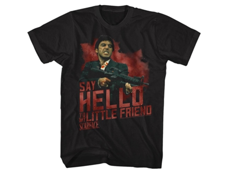 Camiseta ROCKINSTONE Say Hello To My Little Friend Scarface (XXXL)
