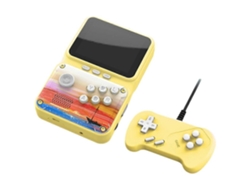 Consola de juegos retro portátil de 2,8 pulgadas con 500 juegos, conexión AV y soporte para 2 jugadores, ideal para regalar a niños (amarilla).