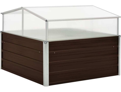 Invernadero VIDAXL de Acero Galvanizado marrón 100x100x85 cm