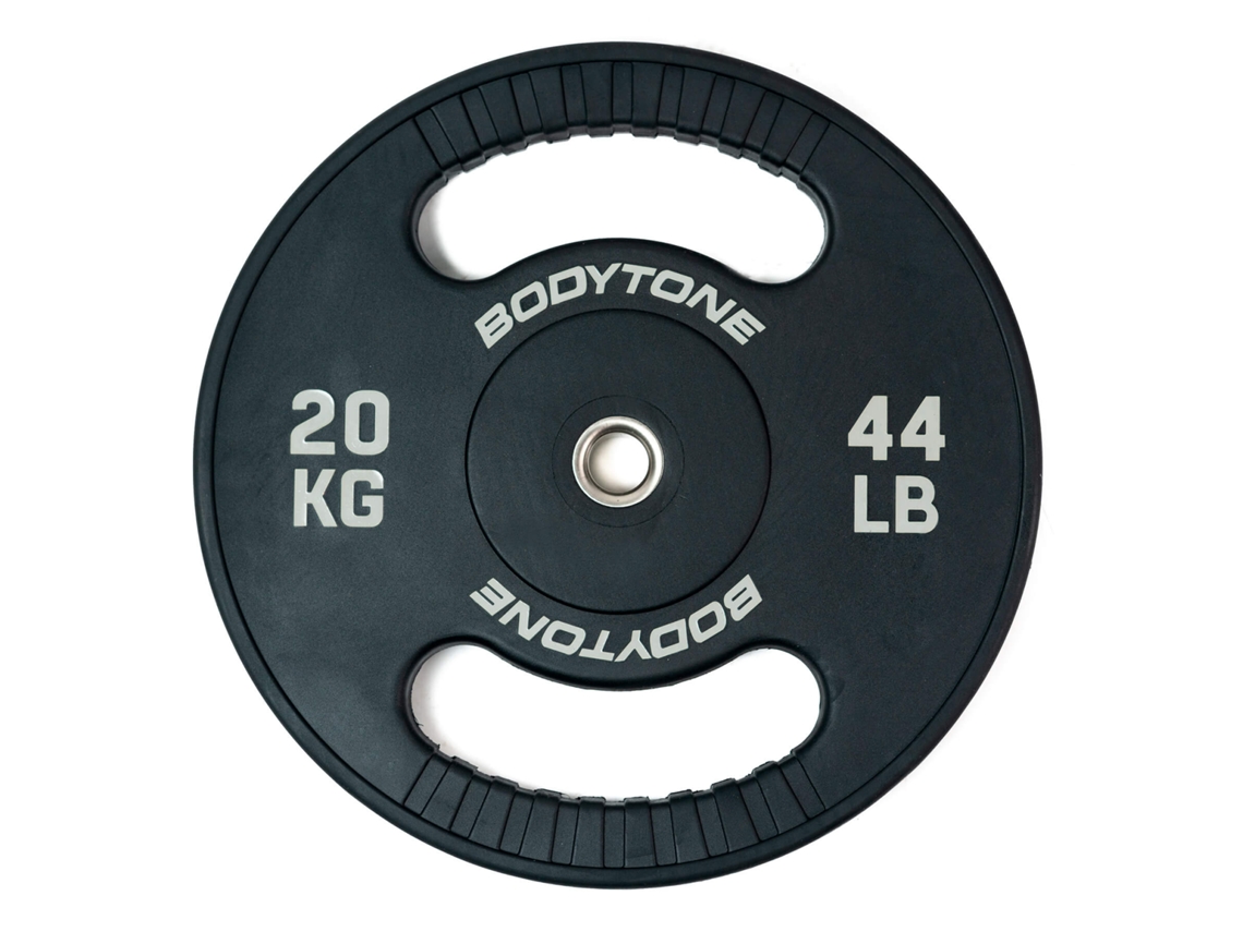 Disco de Musculación BODYTONE de Borracha de 20 kg com Pega