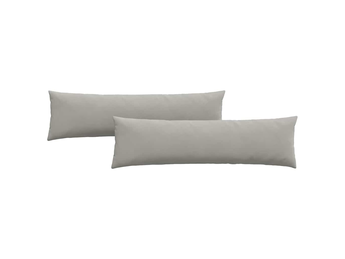 Cojines para sofá, 2 unidades, cojín grande para sofá, gris claro, 145x40cm HARLANV1