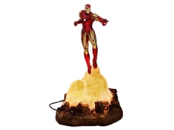 Lâmpada Diorama Iron Man Voando Marvel 31 Cm