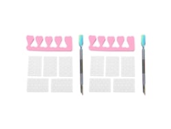2pcs Alicate E Pusher De Cutícula Em Aço Inoxidável Profissional Para Salão De Beleza E Uso Doméstico