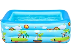 Piscina Inflable Niños, Plegable, Portátil, Resistente Rayos Uv, Exteriores, Clima Jardín, Patio,