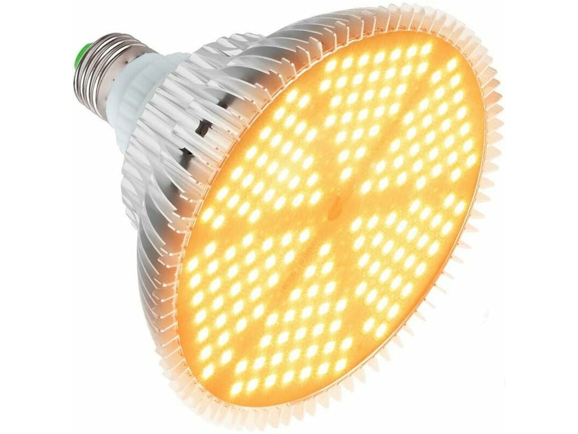 Lámpara LED de cultivo de espectro completo de 120 W, de bajo consumo para jardinería interior, con casquillo E26 de aleación de aluminio.