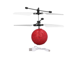 Juguete De Pelota Voladora Inteligente Con Carga Usb, Luces Led Geniales, Hojas Resistentes, Interactivo Para Niños, Interior Y Exterior, Rojo
