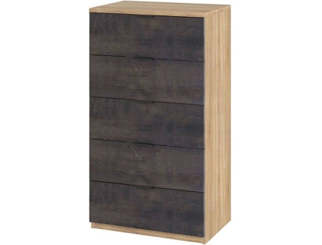 Cómoda HABITDESIGN Luca (Roble - Melamina - 60x110x40 cm)