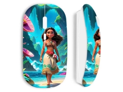 Ratón inalámbrico blanco Vaiana Art Anime Maniacase