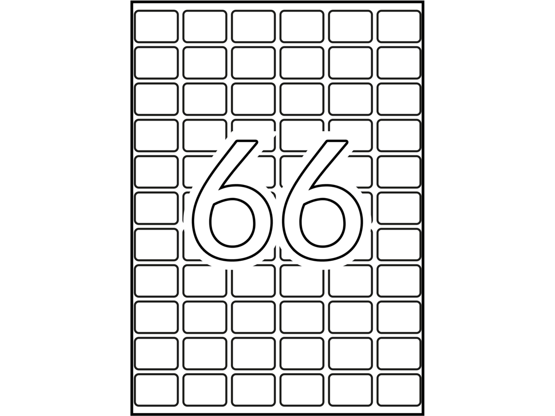 Etiquetas & Eadas con Adhesivo 15 Hojas APLI (Blanco - A5 16 X 22 mm)