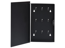 Caja de llaves con tablero magnético negro VIDAXL (30x20x4cm)