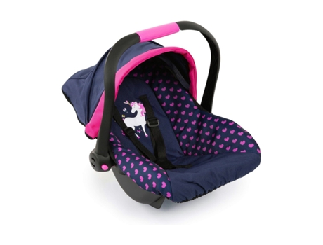 Accesorios REIG Silla de Muñecas Deluxe Rosa Coche Azul Marino (Edad Mínima Recomendada: 3 años)