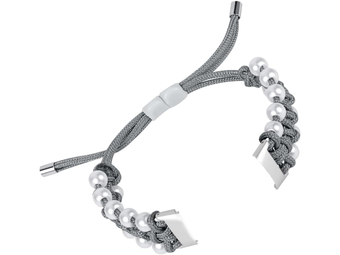 Pulseira De Pérolas Para Relógio, Acessório Universal Em Malha, Substituível E Elegante.