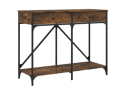 Mesa consola VIDAXL madera de ingeniería roble ahumado (100x39x78,5 cm)