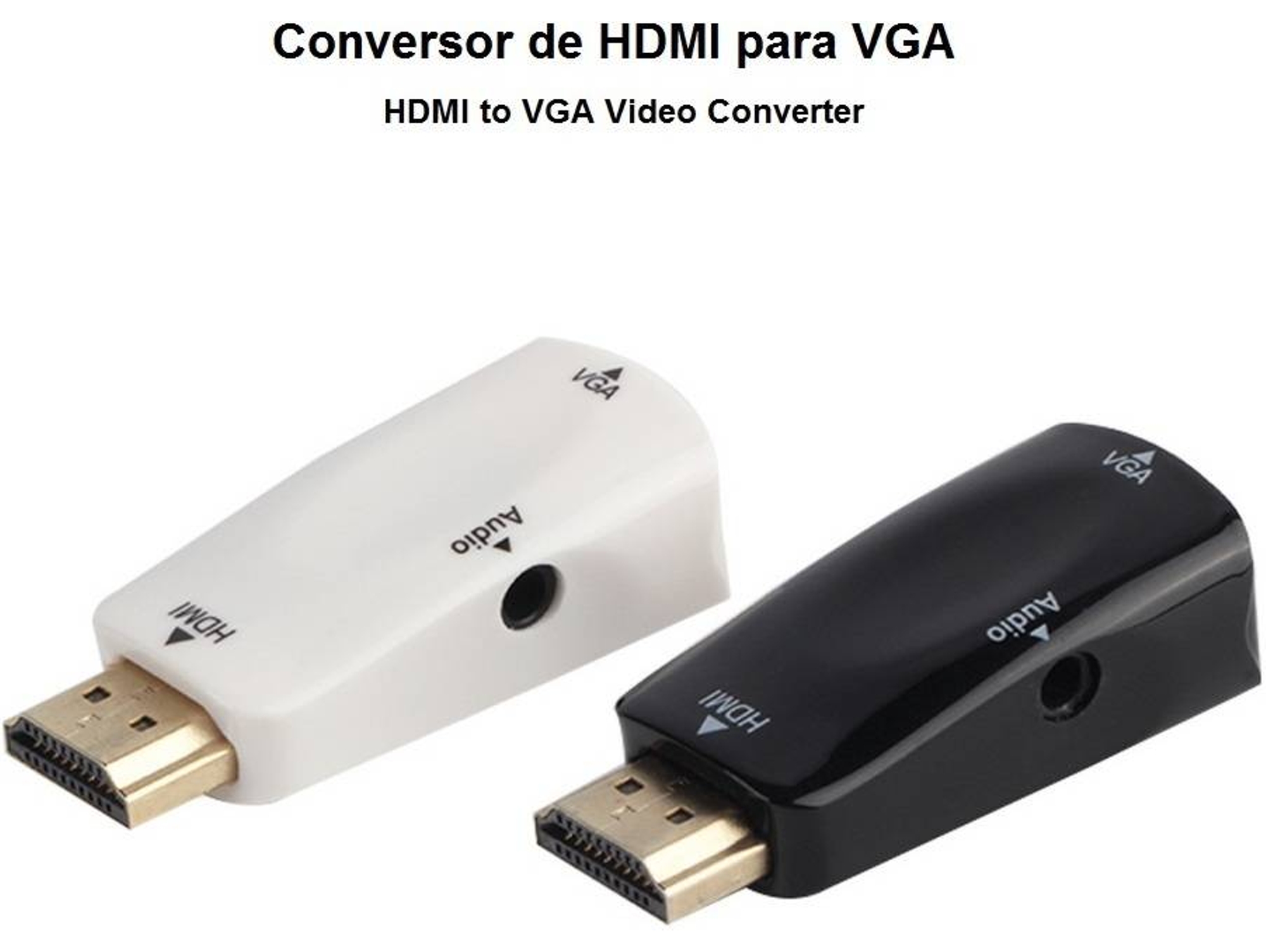 Convertidor HDMI para VGA con Audio (mini)