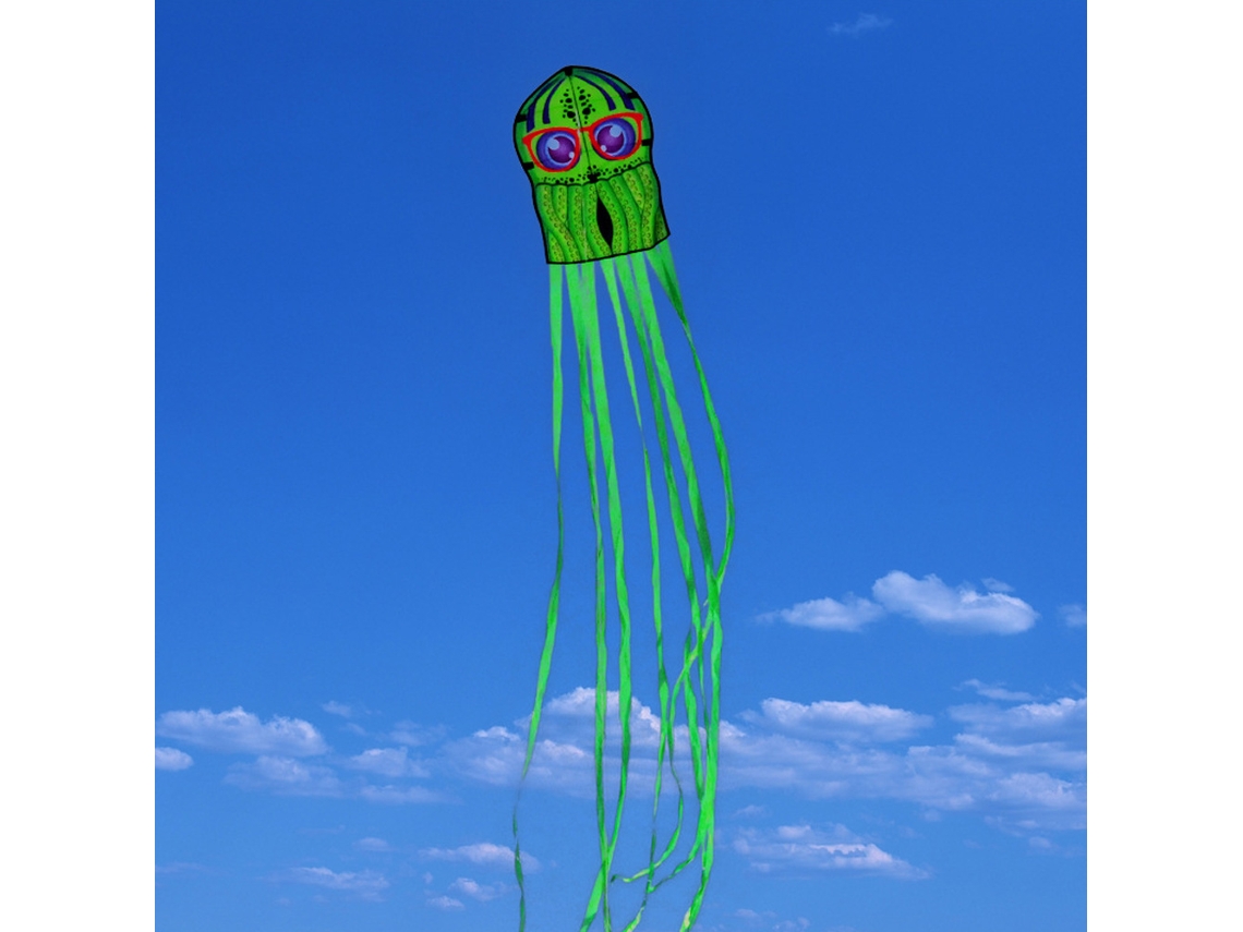 Danu2026-cometa Pulpo Infantil Juguete Animal Cartoony Con Cola Larga Para Viajes Al Aire Libre Playa Parque