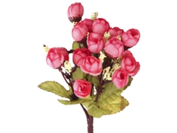 Mini rosas artificiales, capullos de té, rosas simuladas, decoración para sala de estar.
