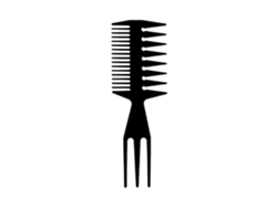 Peine desenredante para el cabello, negro