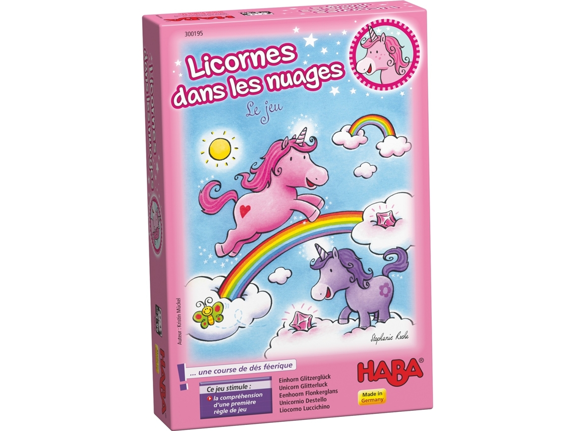Jogo de Mesa HABA Unicorn Glitterluck - Cloud Crystals (3 Anos)