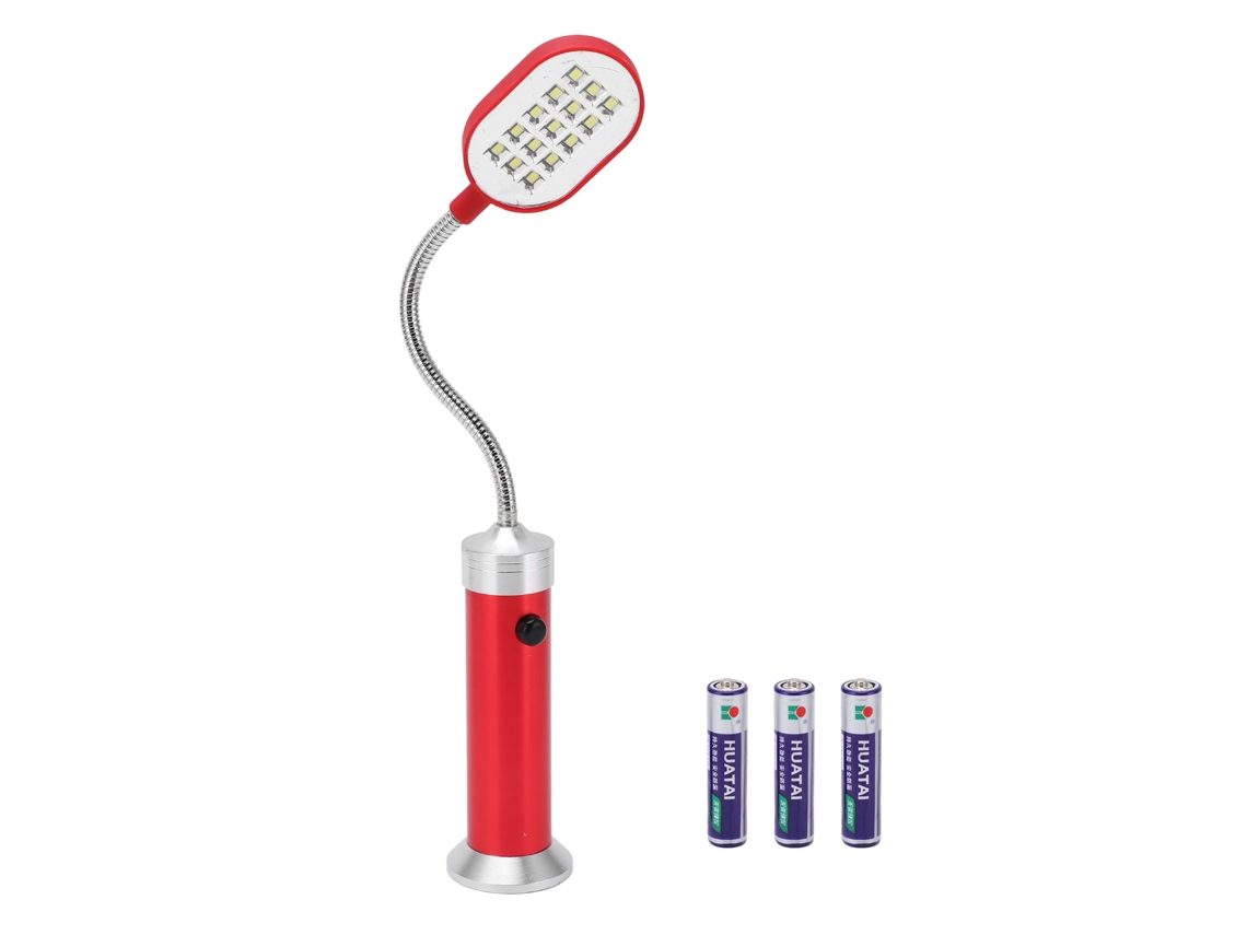 Danu26-linterna De Trabajo Magnética Con Manguera Suave Led Alto Brillo Para Trabajo Al Aire Libre Pesca Nocturna Roja