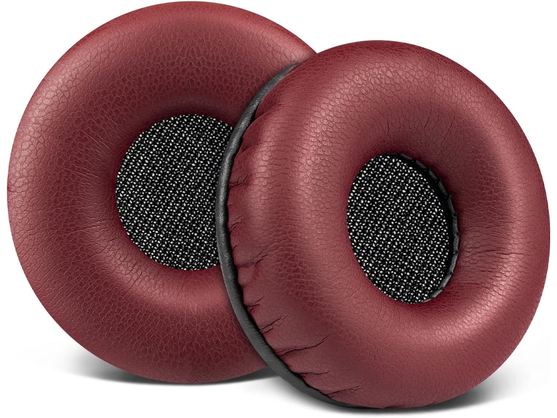 Almohadilla Para Auriculares 50mm Plantronics Negro C210/c220/c610/c620/c3120/c3200/c3210/c3220/c3225 Burdeos Zruxe