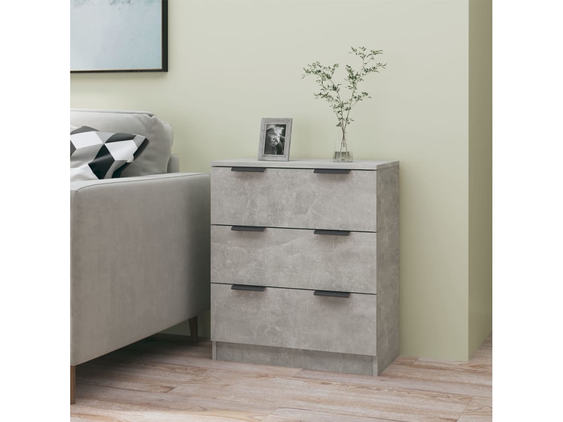 Lovely Home Aparador 60X30X70 Cm Madera Procesada Gris Cemento
