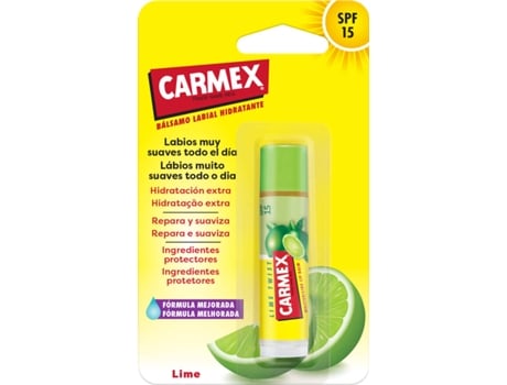 Bálsamo Labial CARMEX Lima Twist en Barra SPF 15 (4,25 g)