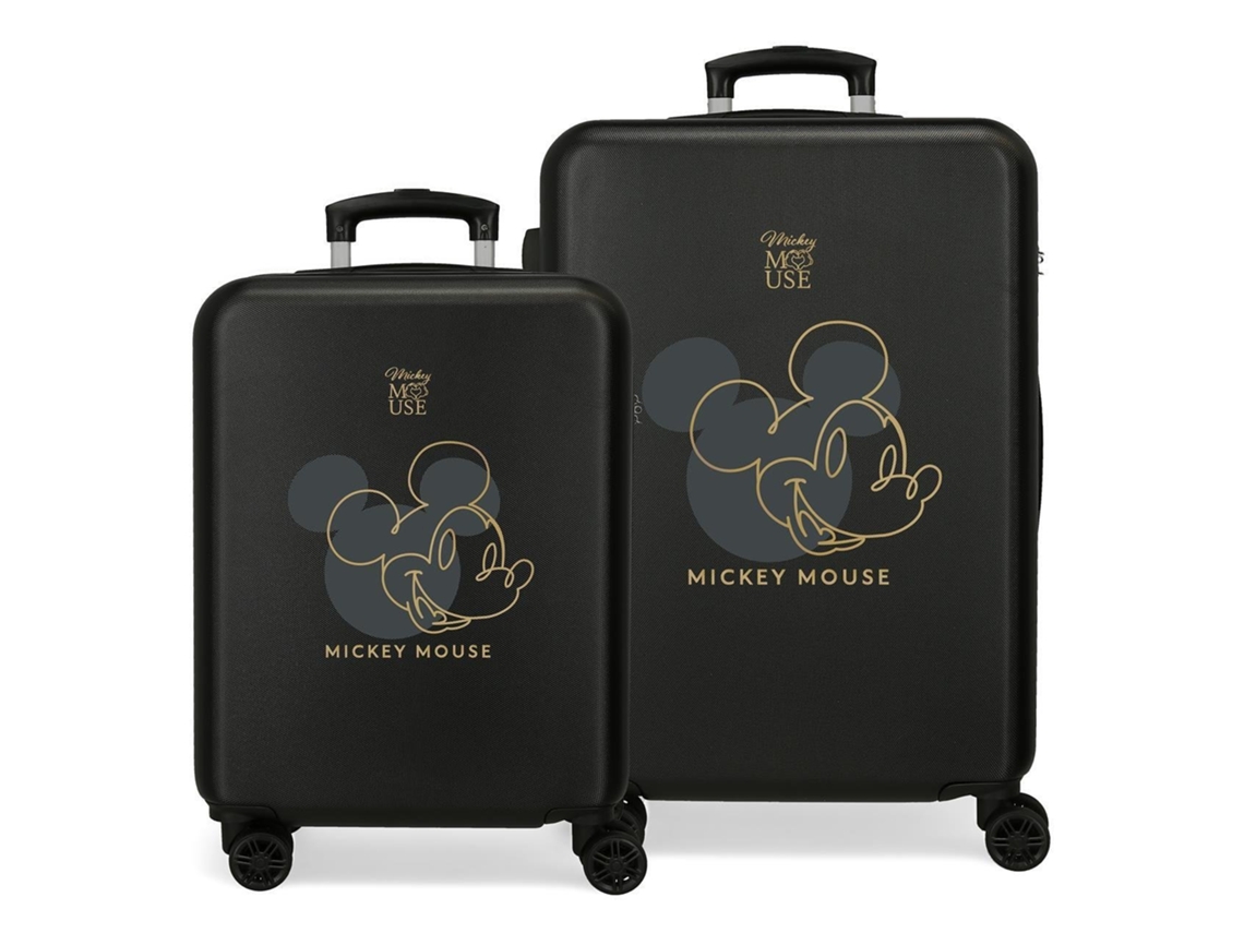 Maleta de Cabina DISNEY Mickey Outline Negro (55cm/65cm)