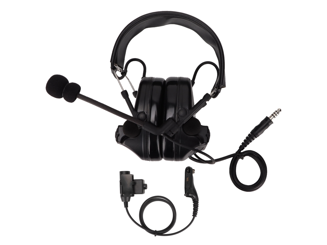 Auriculares militares (cancelación de ruido y PTT U94)