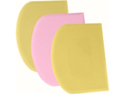 Raspador De Massa, Cartão De Massa, 3pcs, Rosa + Amarillo