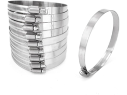 Abrazaderas para mangueras de engranaje helicoidal de estilo americano, fabricadas en acero inoxidable 304, gama Chaberlu.