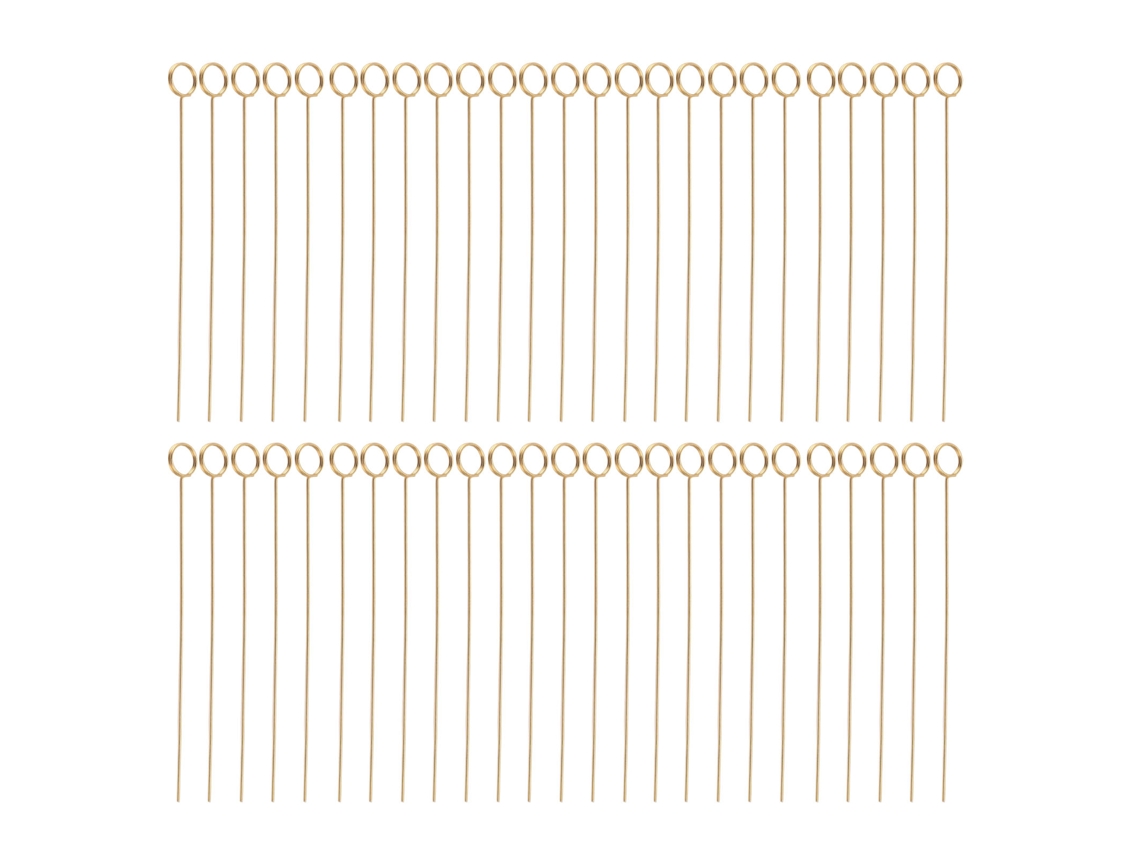 50pcs Pinzas Florales Reutilizables De Alambre Metal Dorado, Portatarjetas Florales 6in Para Boda, Tarjetas De Memo Y Fotos Redondas