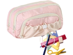 Estuche para lápices | Organizador de útiles escolares con doble cremallera y cordón ajustable Vayotoy