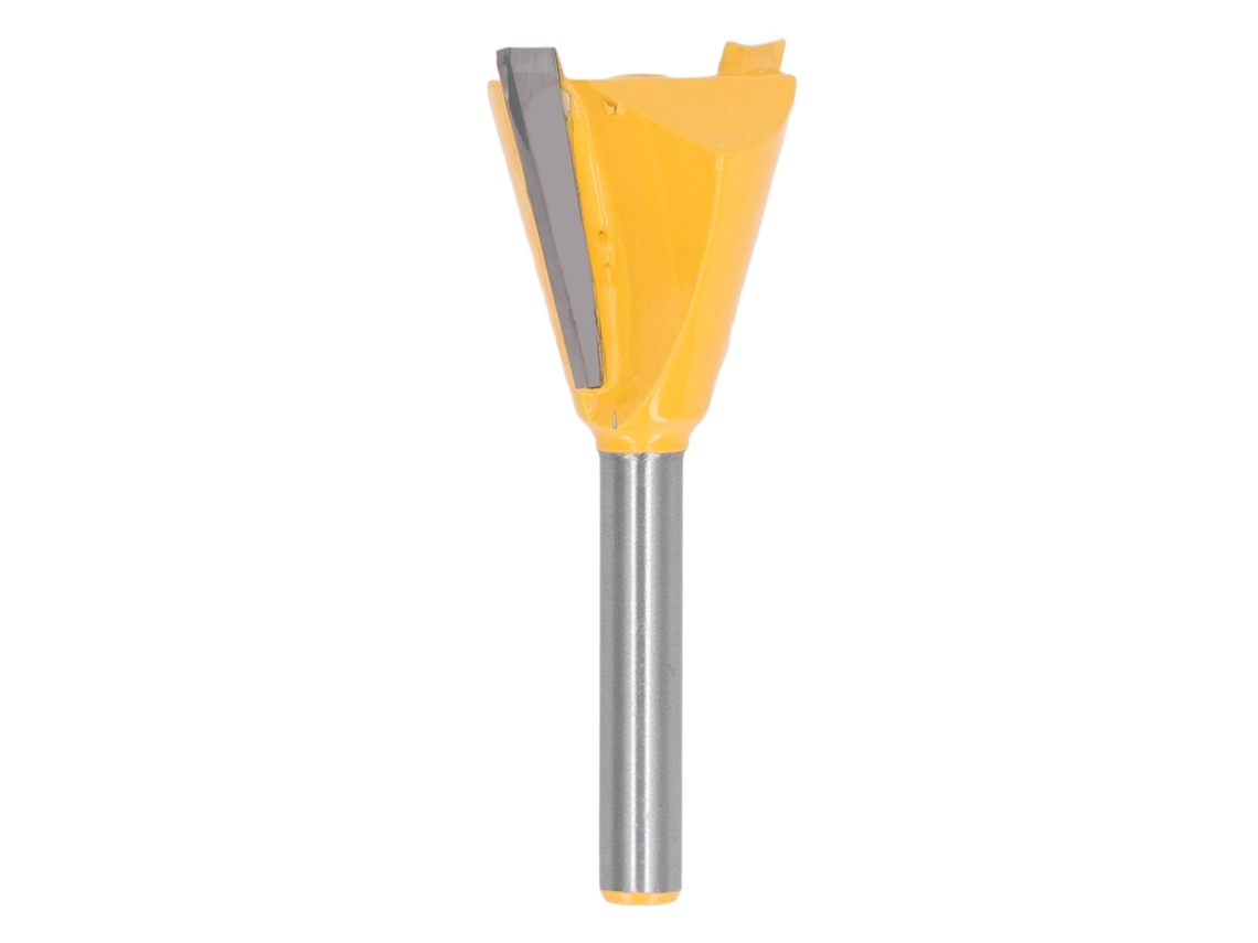 Broca de cola de milano de 6 mm y 1/4 de pulgada con dientes afilados para ranurar madera en carpintería.