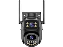 Cámara Ip Wifi Hd Para Exteriores De 8 Mp Con Zoom, Doble Lente Y Pantalla, Función