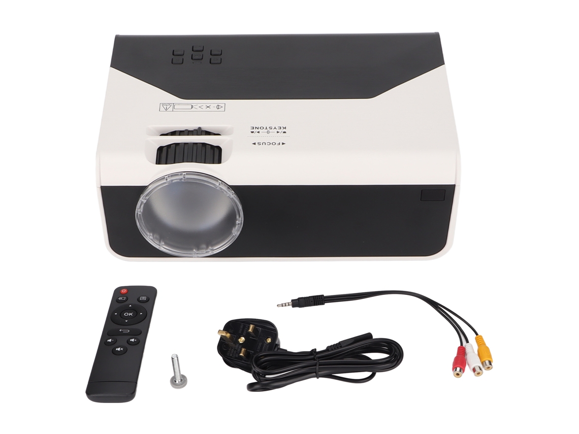 Proyector de cine en casa (proyección HD de 1080p, control remoto)