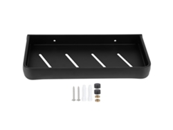 Estantería de pared para baño de 30 cm de aluminio con cesta.
