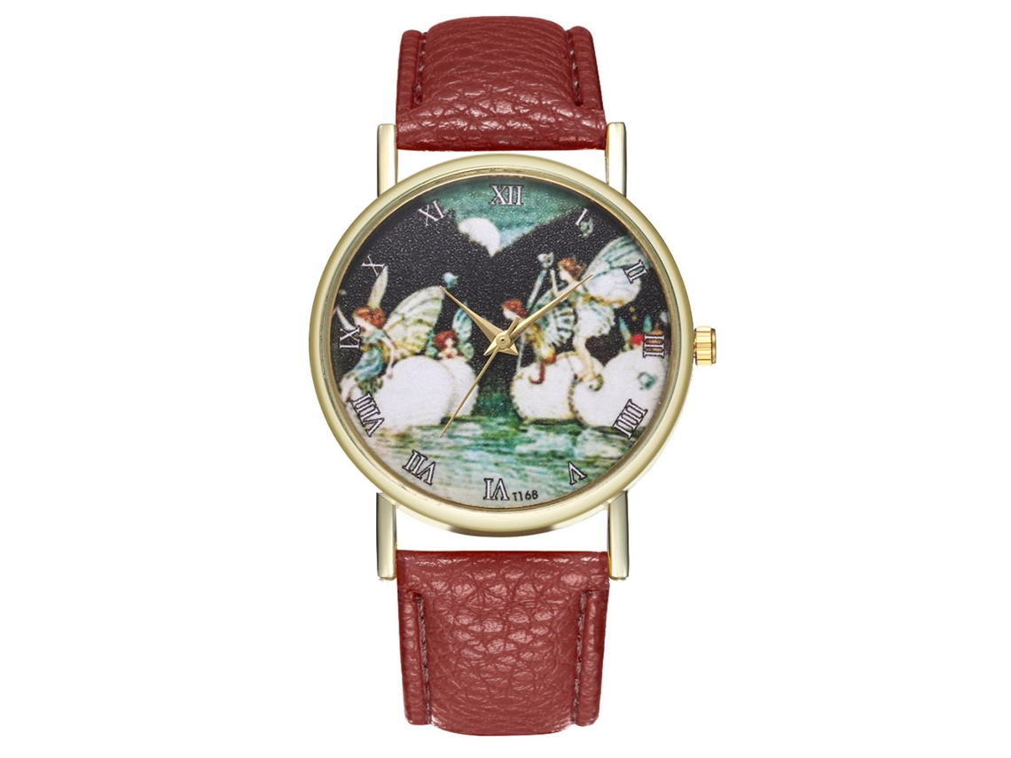 Reloj De Pulsera De Cuarzo Marrón De Moda Para Mujer Zhoulianfa, Ideal Para Estudiantes.